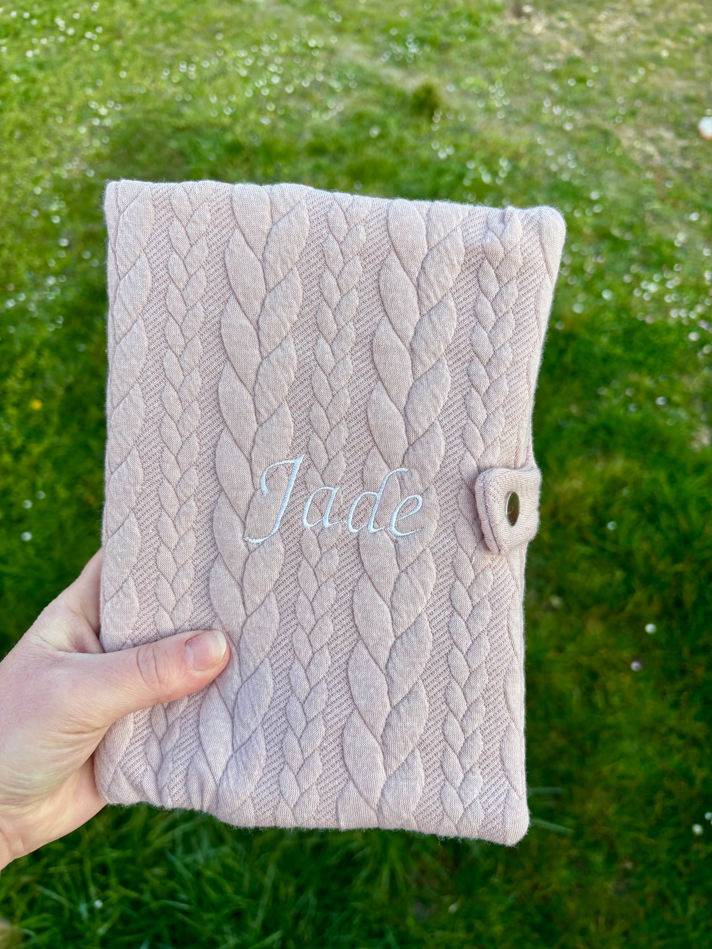 Protège carnet de santé - Jersey torsadé