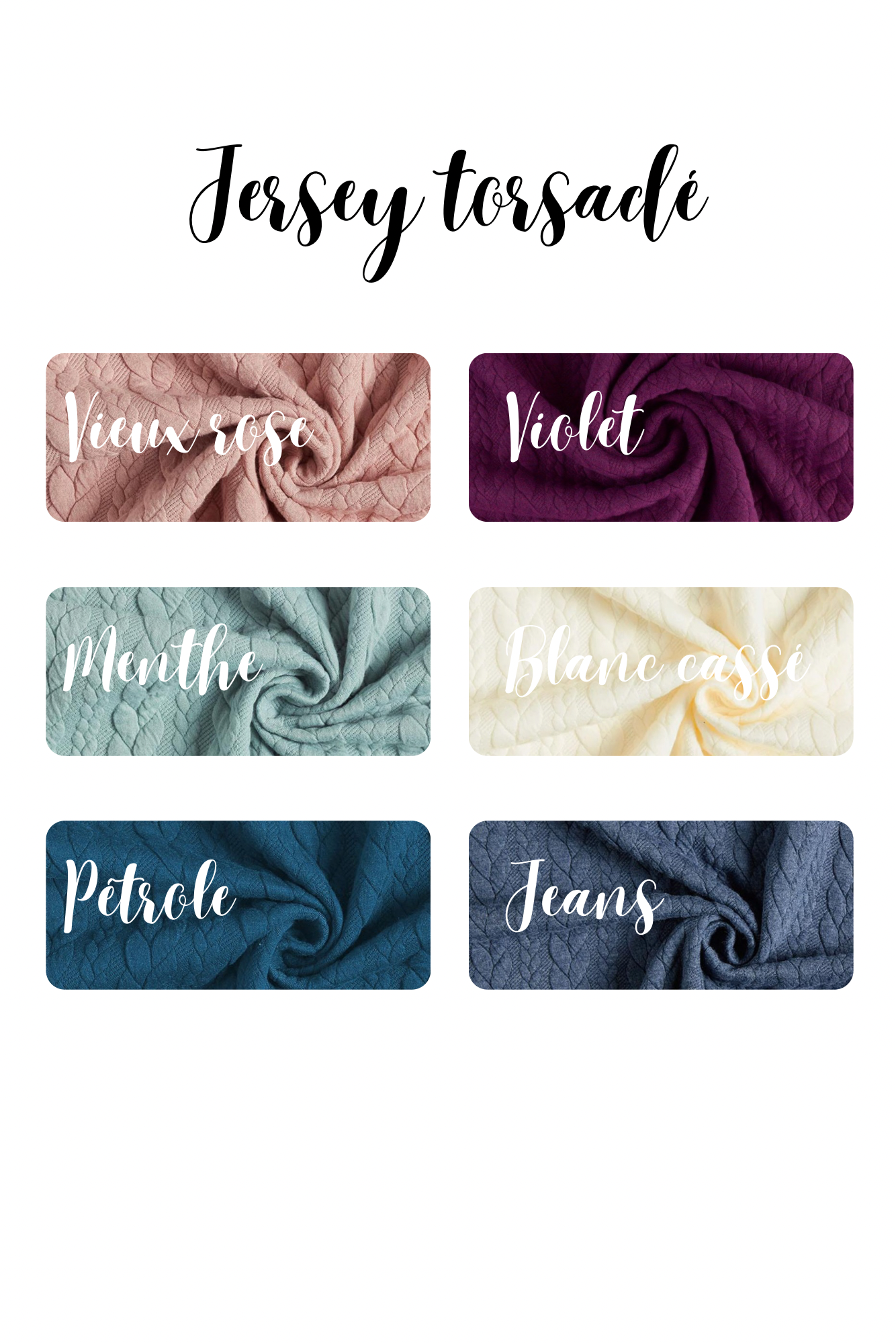 Protège carnet de santé - Jersey torsadé