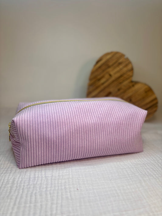 Trousse de toilette personnalisée - Velours côtelé