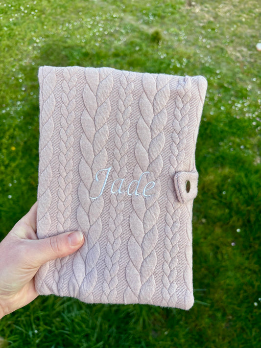 Protège carnet de santé - Jersey torsadé