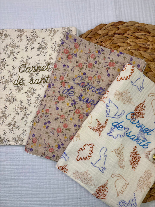 Protège carnet de santé - Gaze de coton