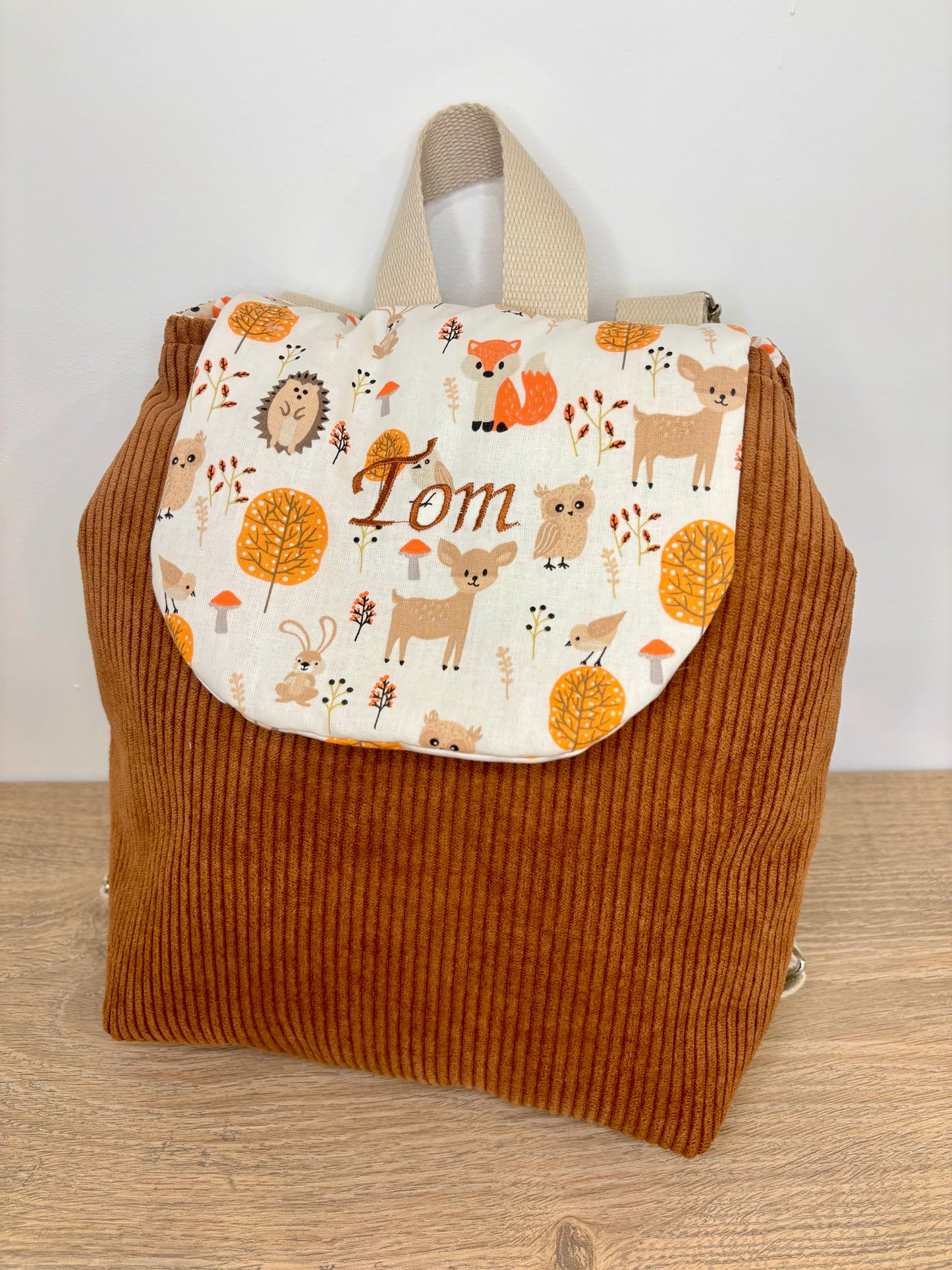 sac à dos enfant, personnalisé, création artisanale française