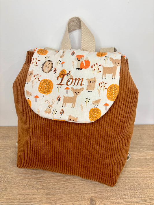 sac à dos enfant, personnalisé, création artisanale française