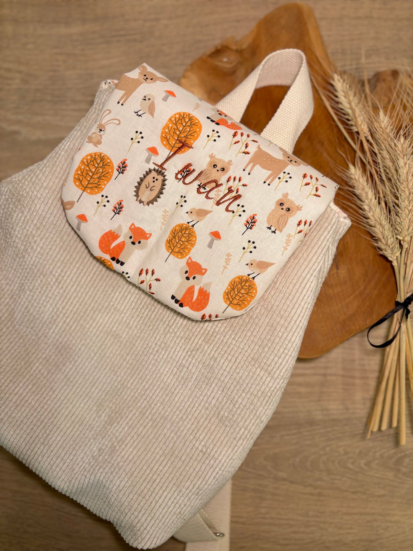sac à dos personnalisé, parfait pour un cadeau de naissance